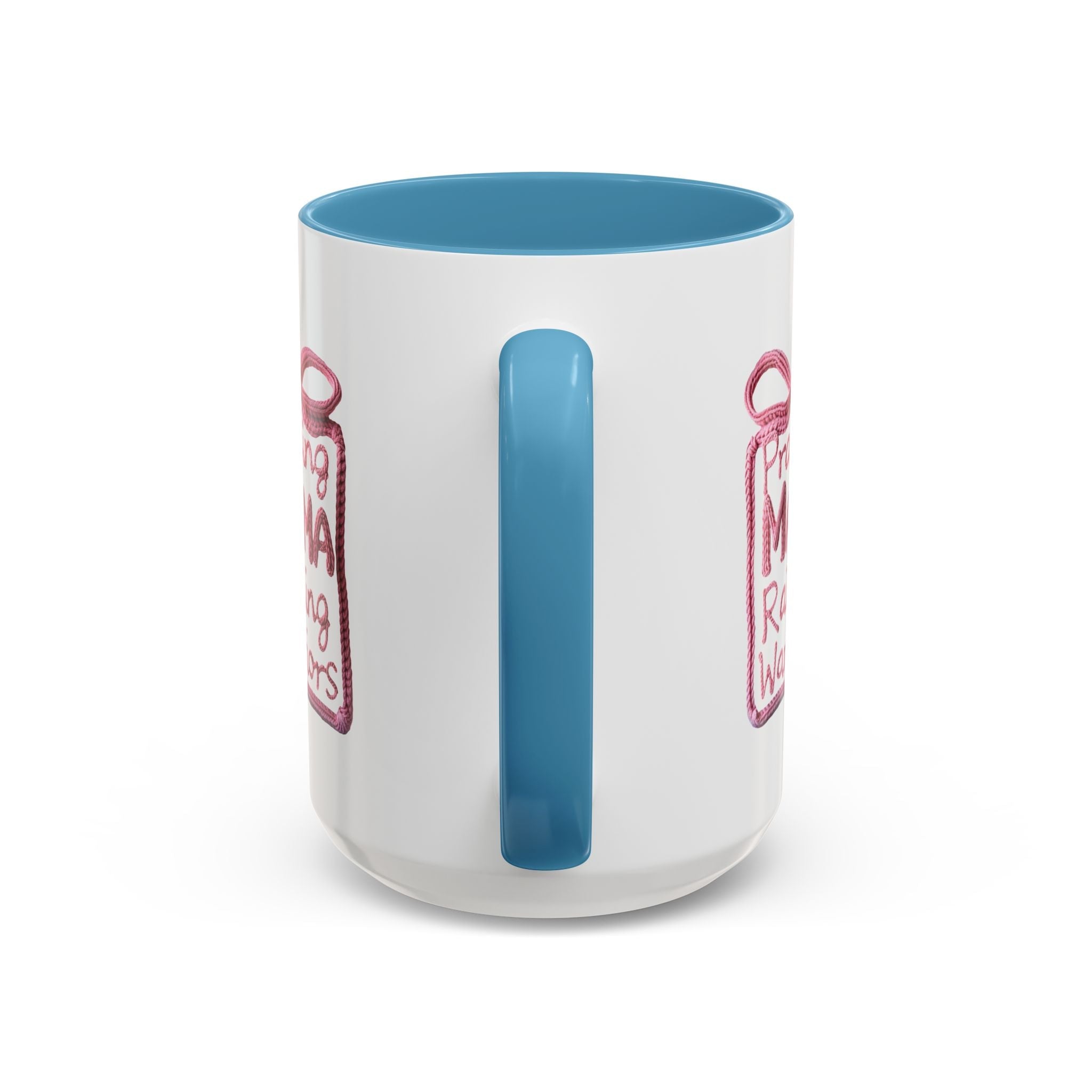 Praying Mama Raising Warriors Coffee Mug (Accent, 11/15oz) - Grace & Grit Boutique