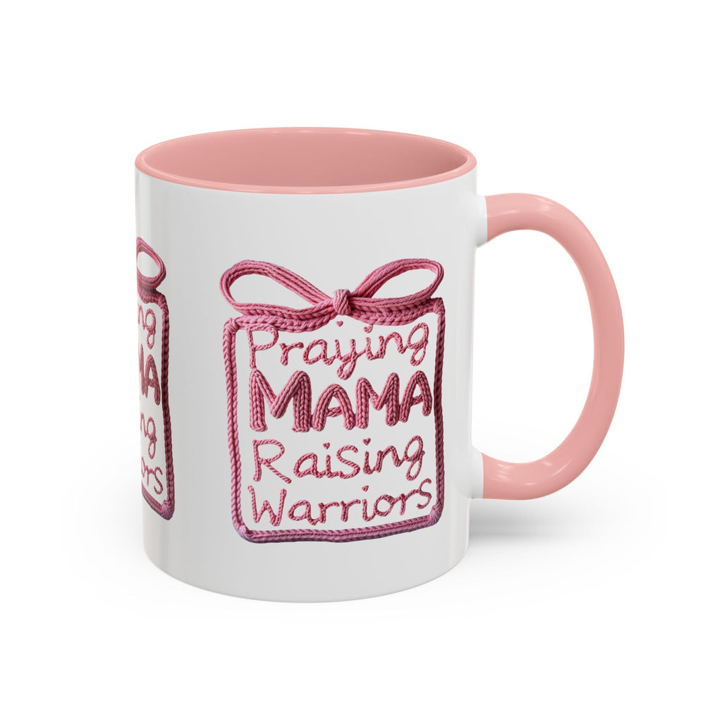 Praying Mama Raising Warriors Coffee Mug (Accent, 11/15oz) - Grace & Grit Boutique