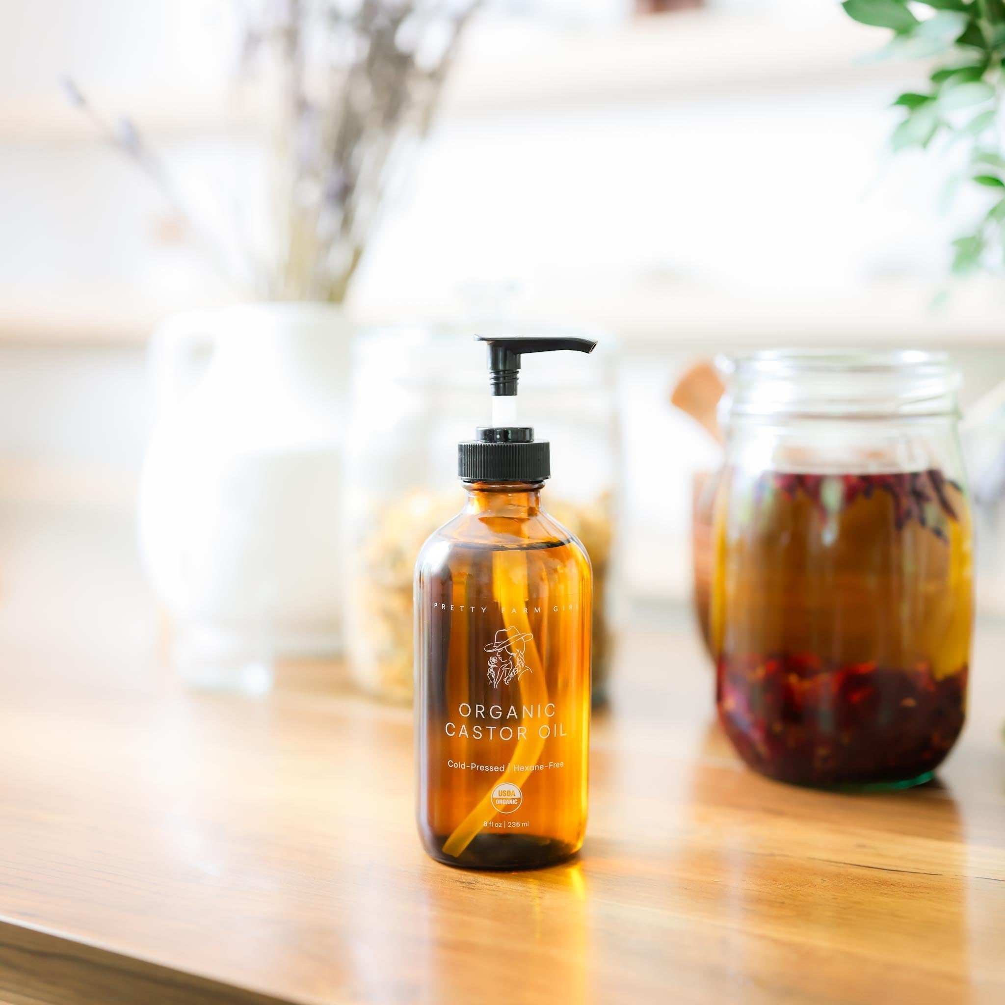 Pure Organic Cold Pressed Hexane-Free Castor Oil by Pretty farm girl