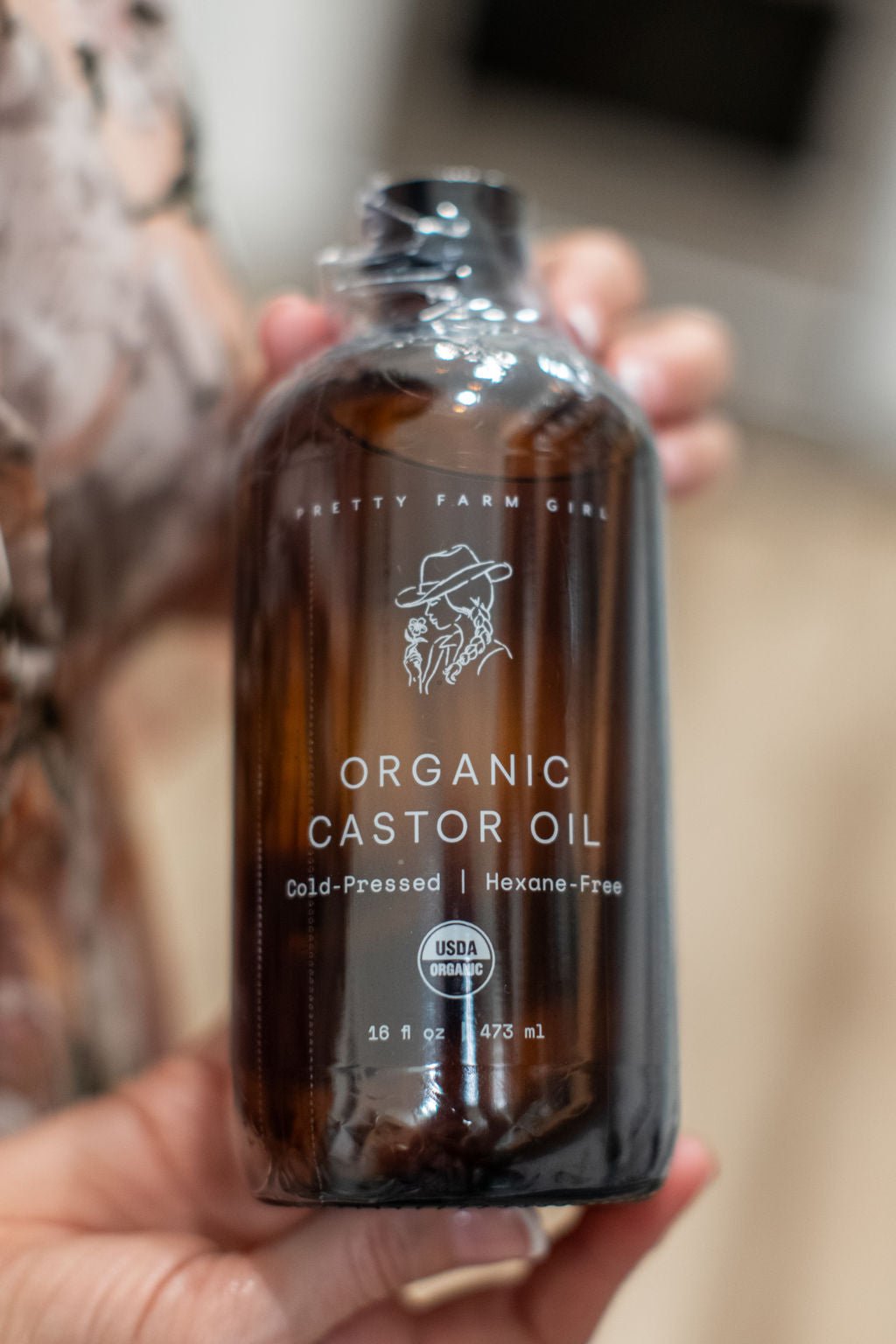 Pure Organic Cold Pressed Hexane - Free Castor Oil - Grace & Grit Boutique