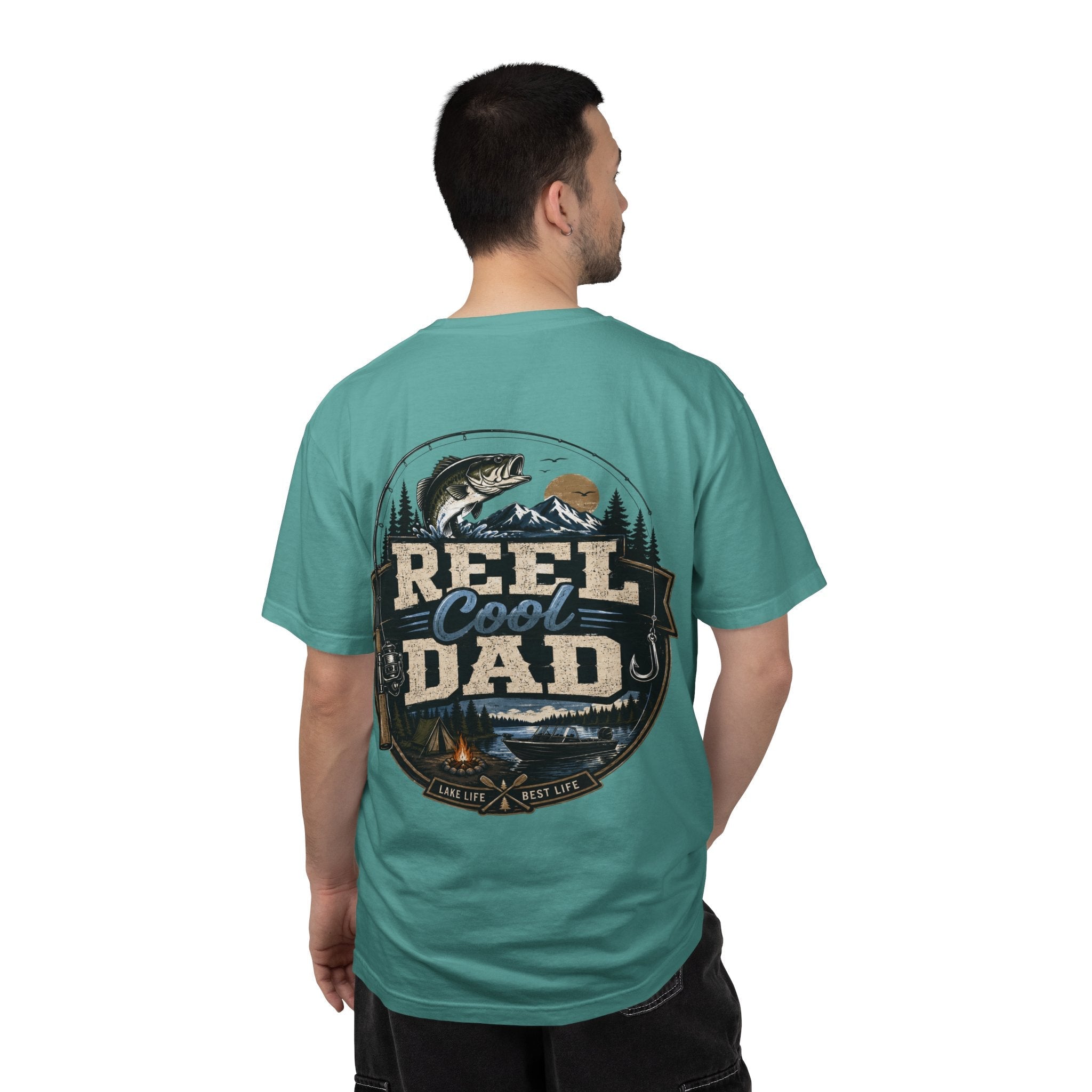 Reel Cool Dad Fishing T-Shirt — Fishing Dad Graphic Tee - Grace & Grit Boutique