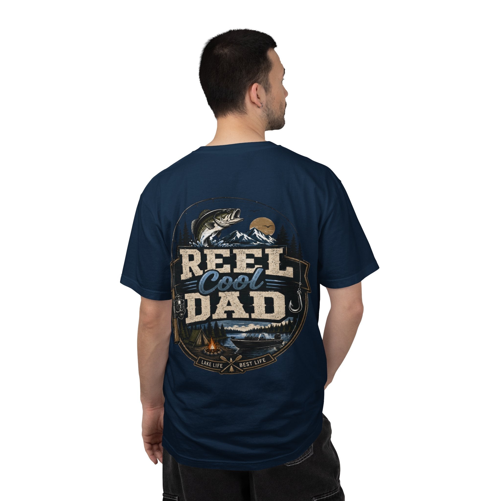 Reel Cool Dad Fishing T-Shirt — Fishing Dad Graphic Tee - Grace & Grit Boutique