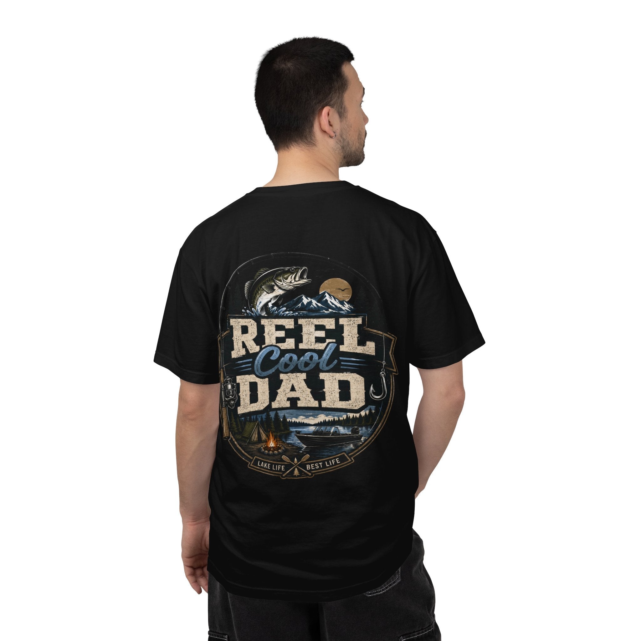 Reel Cool Dad Fishing T-Shirt — Fishing Dad Graphic Tee - Grace & Grit Boutique