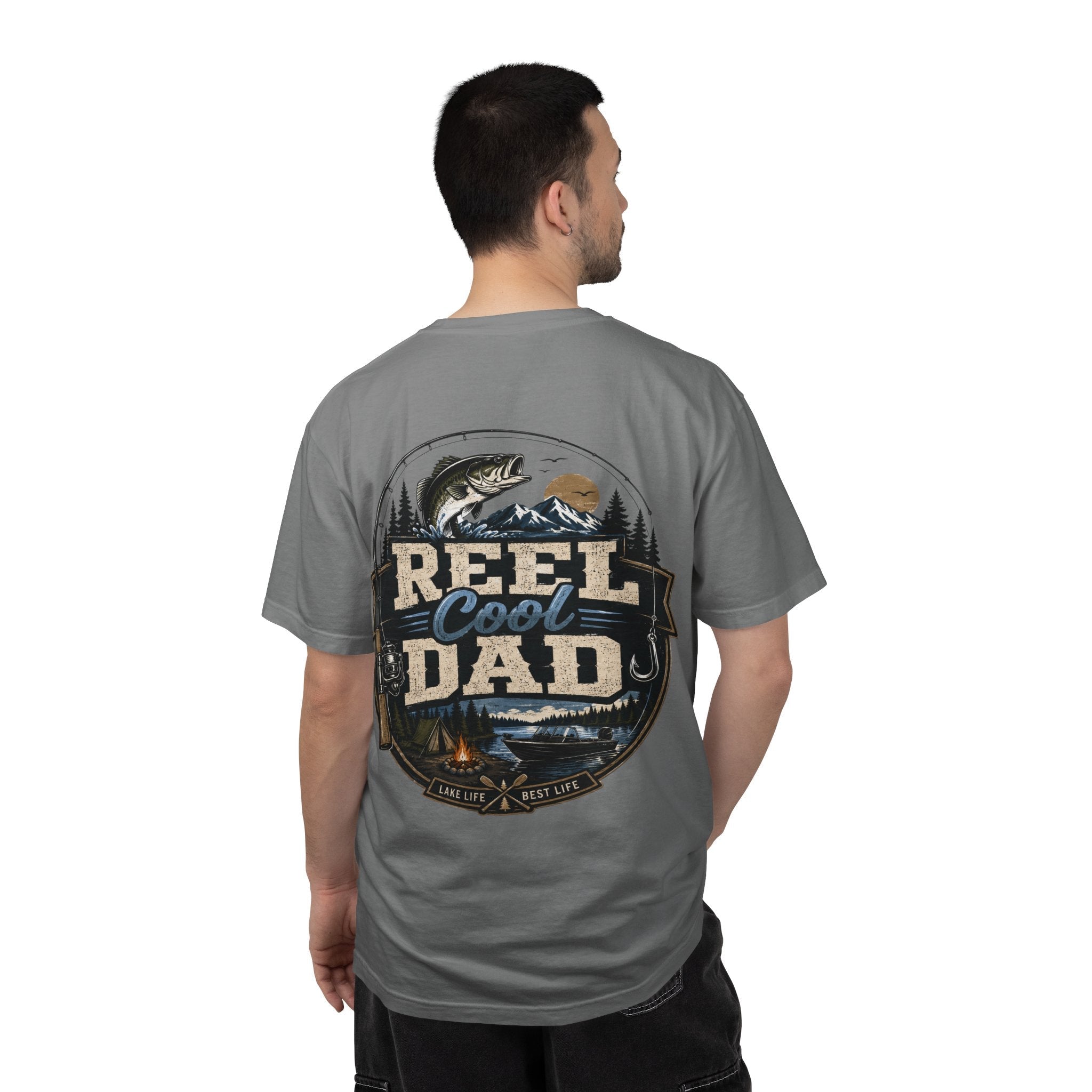 Reel Cool Dad Fishing T-Shirt — Fishing Dad Graphic Tee - Grace & Grit Boutique