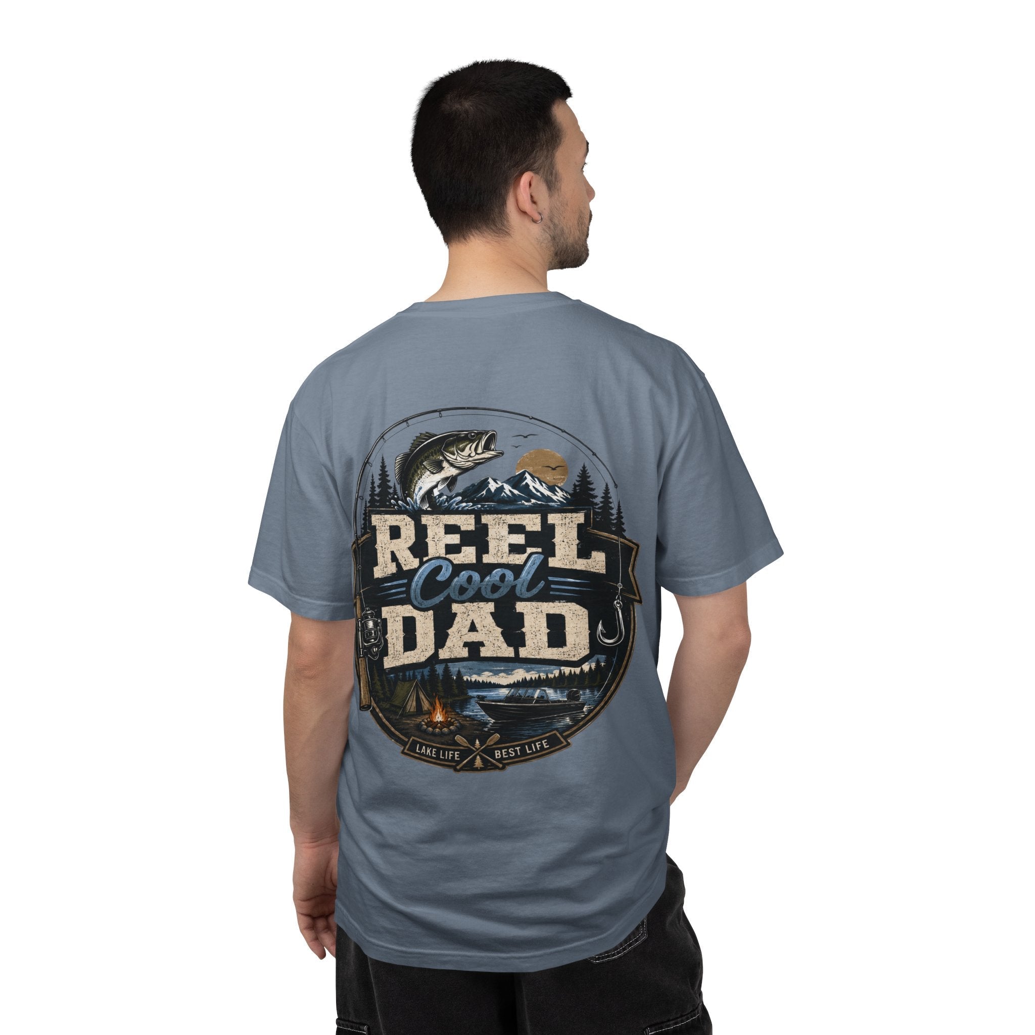 Reel Cool Dad Fishing T-Shirt — Fishing Dad Graphic Tee by Printify