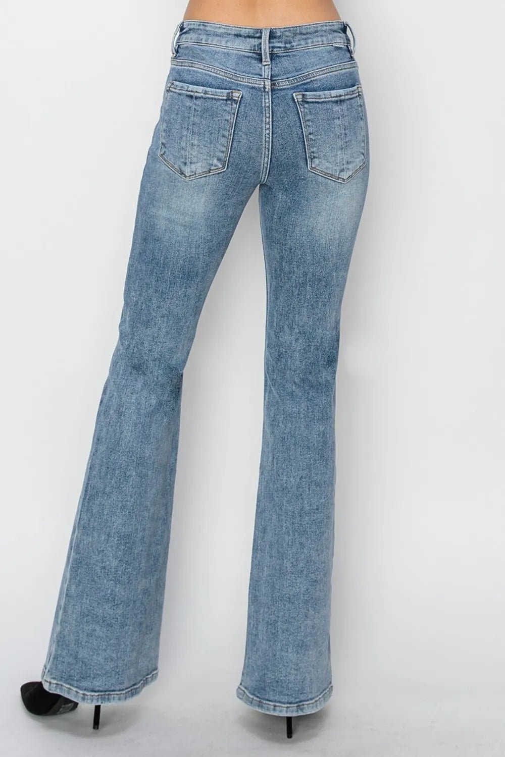 RISEN Full Size Mid Rise Bootcut Jeans - Grace & Grit Boutique