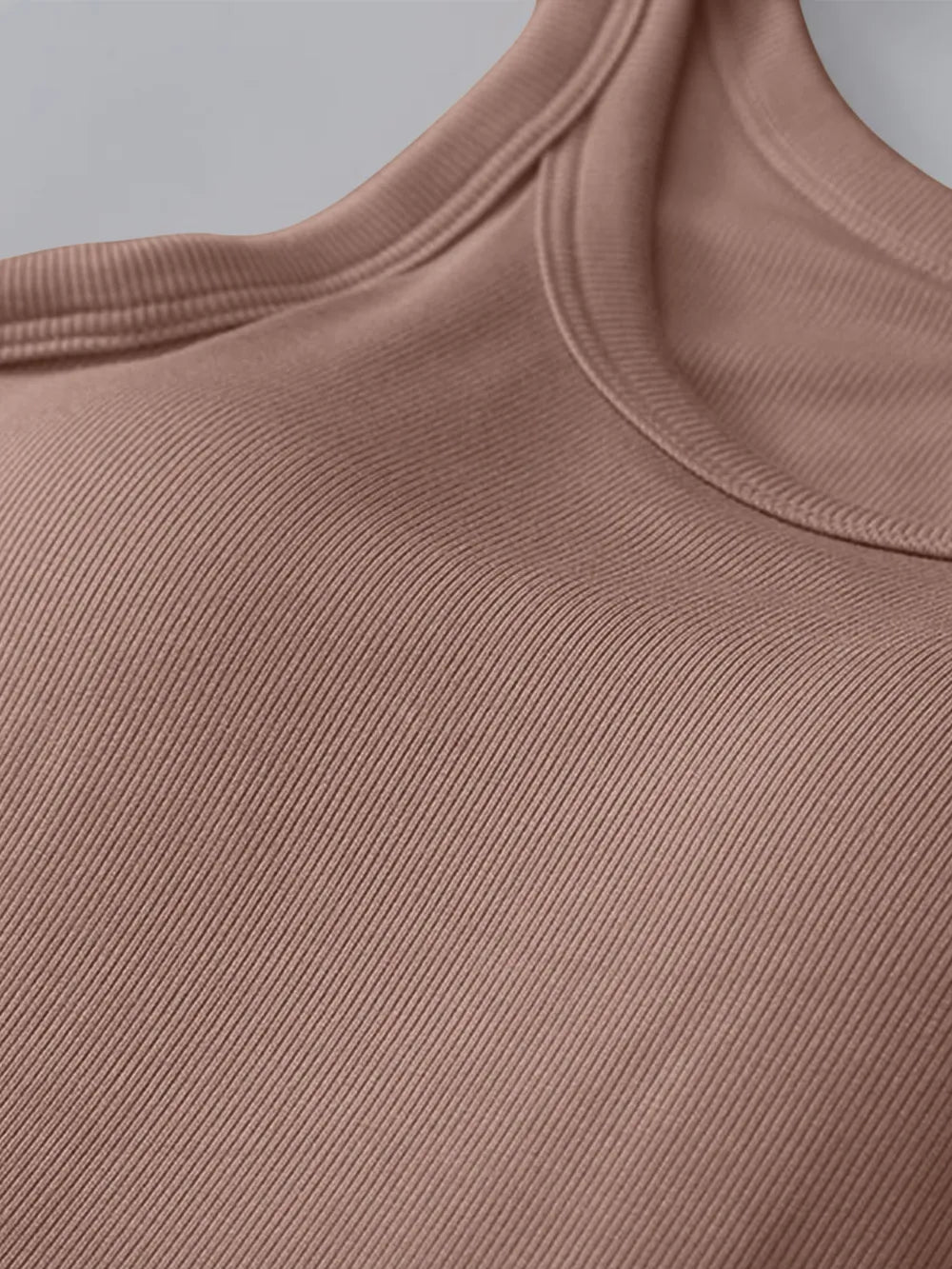 Round Neck Tank with Bra - Grace & Grit Boutique