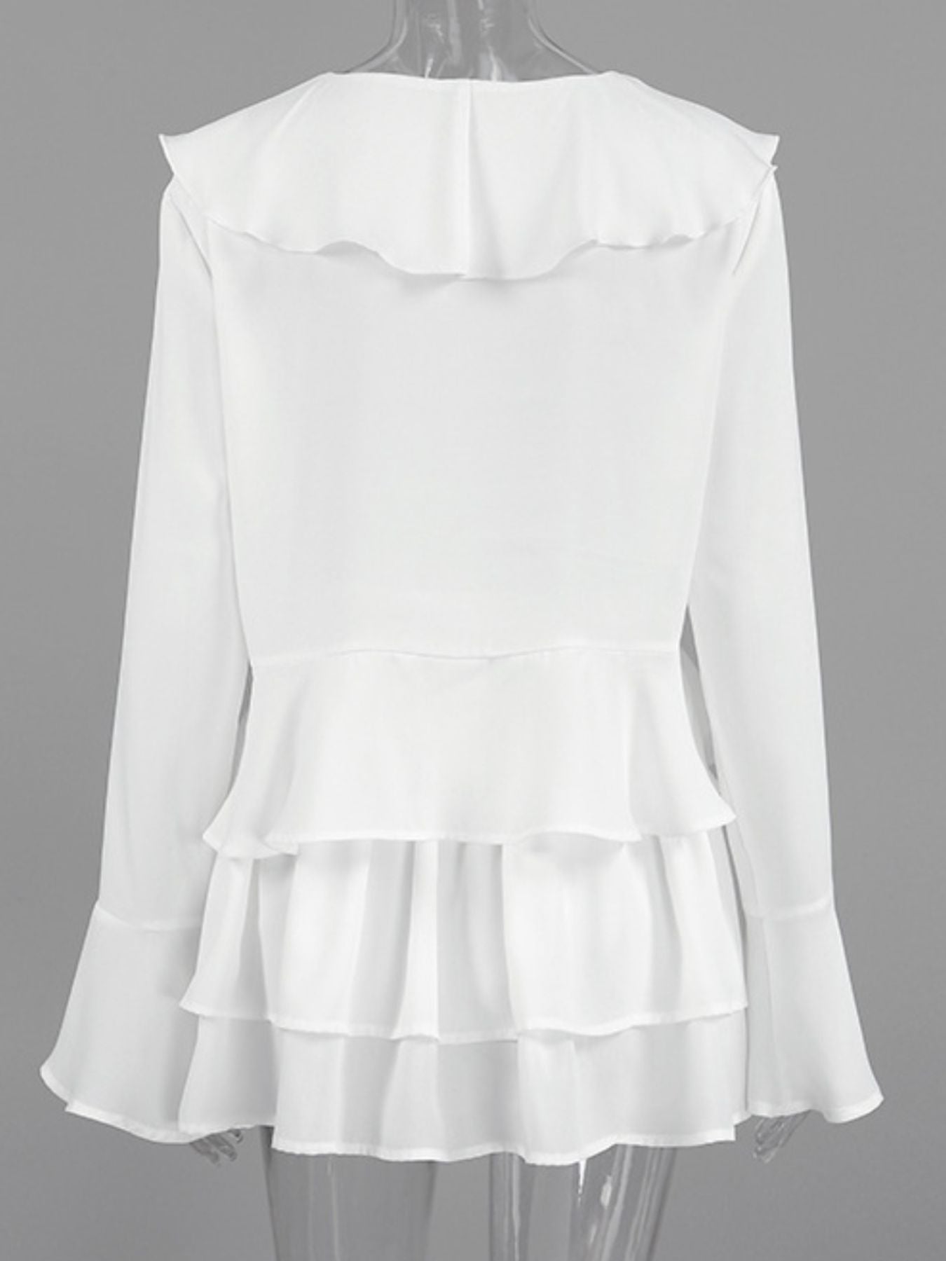 Ruffle Trim Top and Skirt Two - Piece Set - Grace & Grit Boutique