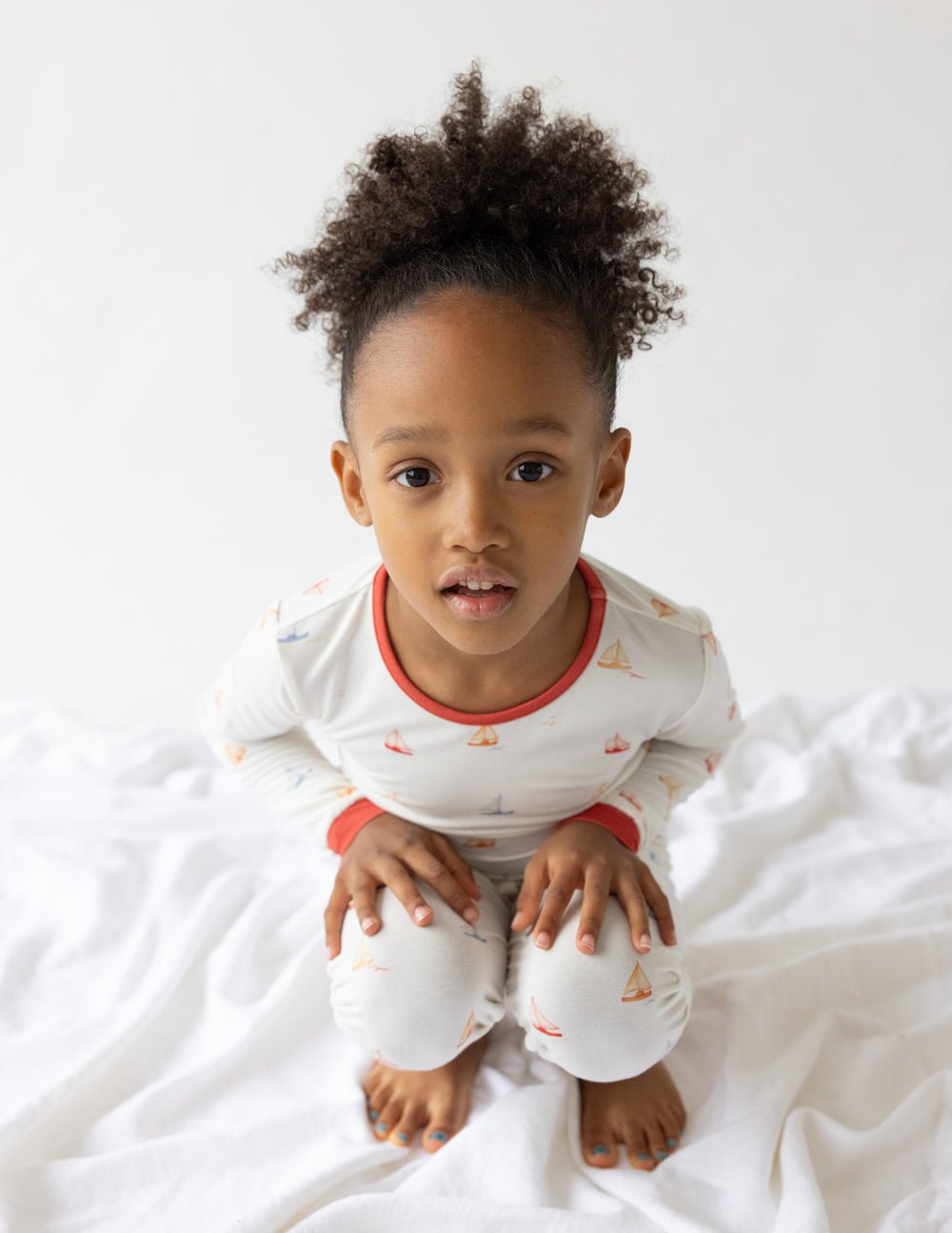 Sailboat Bamboo Kids Pajama Set - Grace & Grit Boutique