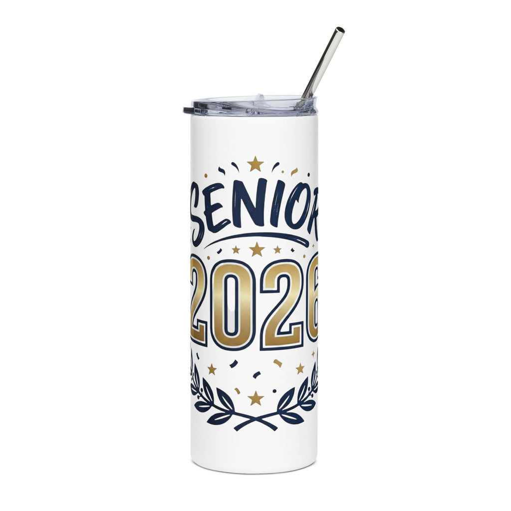 Senior 2026 Stainless Steel Tumbler - 20oz Graduation Travel Cup - Grace & Grit Boutique