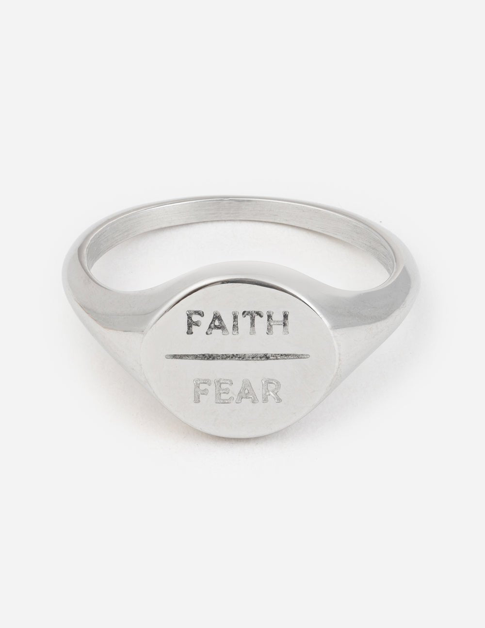Silver Faith Over Fear Ring - Grace & Grit Boutique