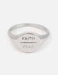 Silver Faith Over Fear Ring - Grace & Grit Boutique