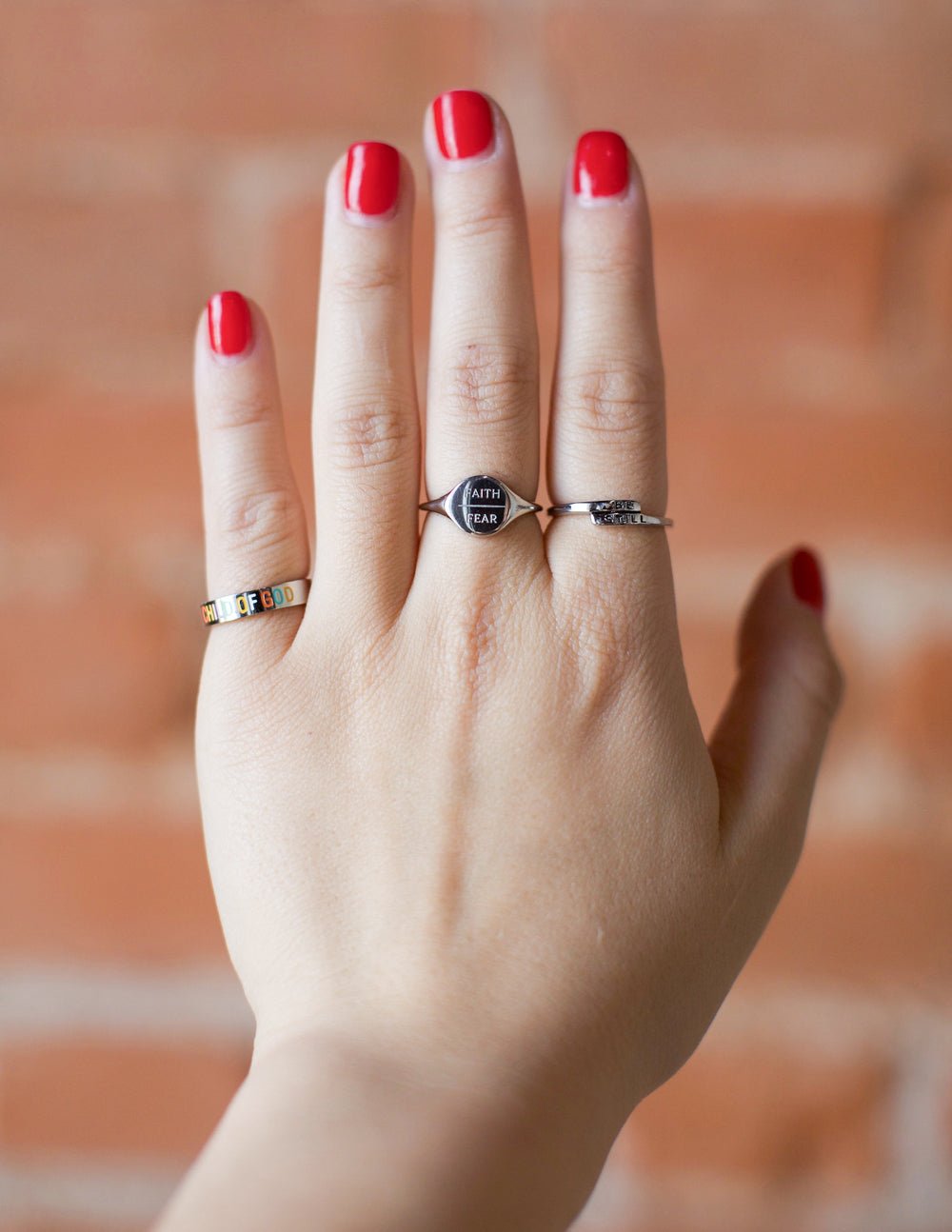 Silver Faith Over Fear Ring - Grace & Grit Boutique