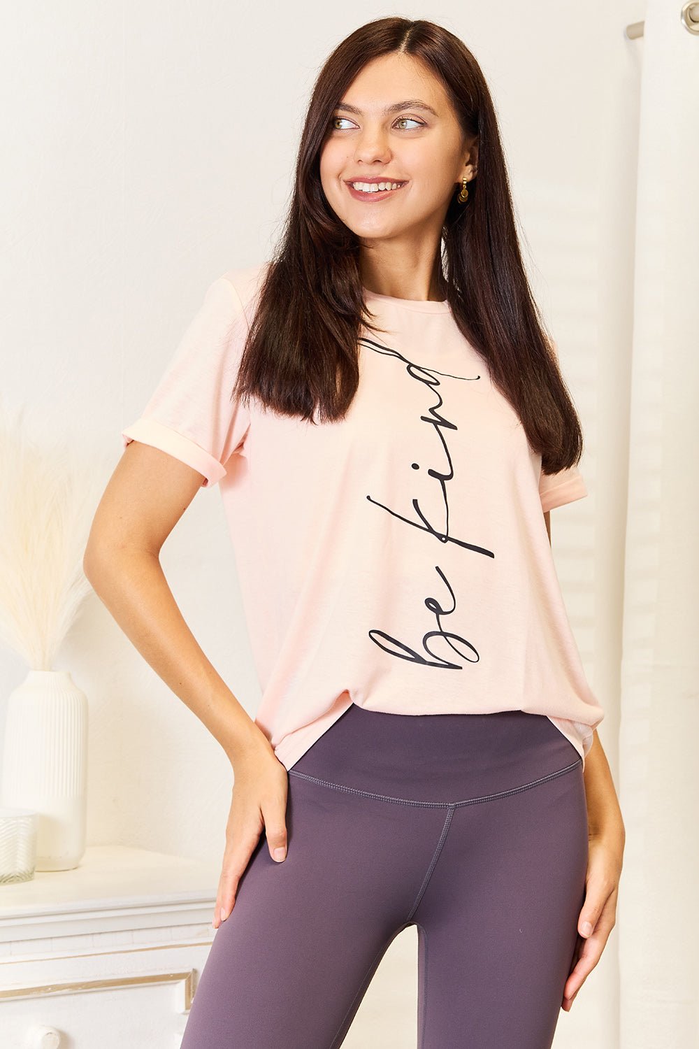 Simply Love BE KIND Graphic Round Neck T-Shirt - Grace & Grit Boutique