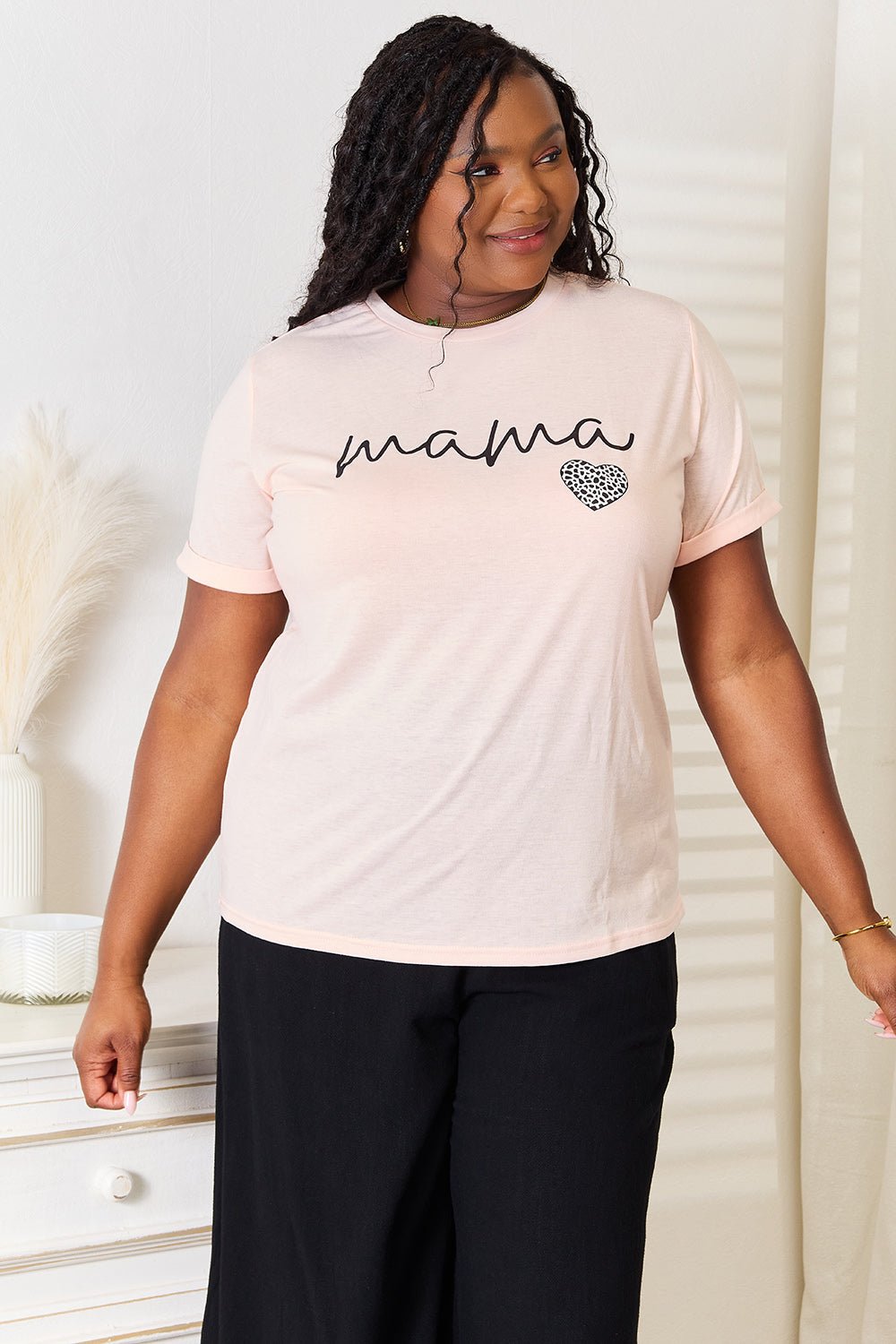 Simply Love MAMA Heart Graphic T-Shirt - Grace & Grit Boutique