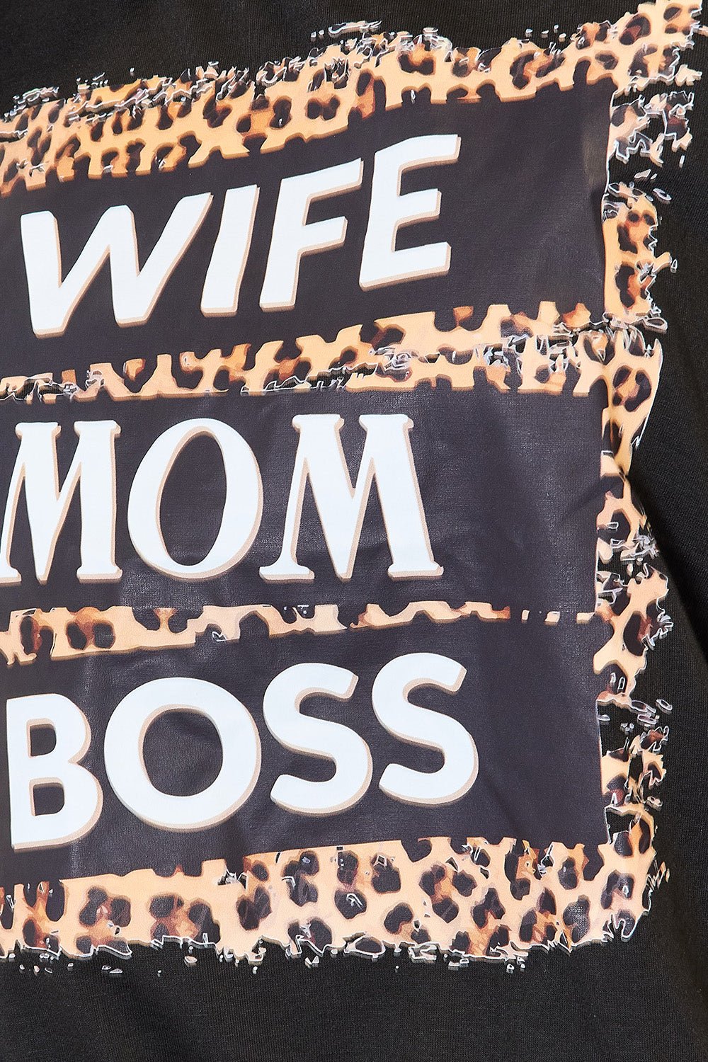 Simply Love WIFE MOM BOSS Leopard Graphic T-Shirt - Grace & Grit Boutique