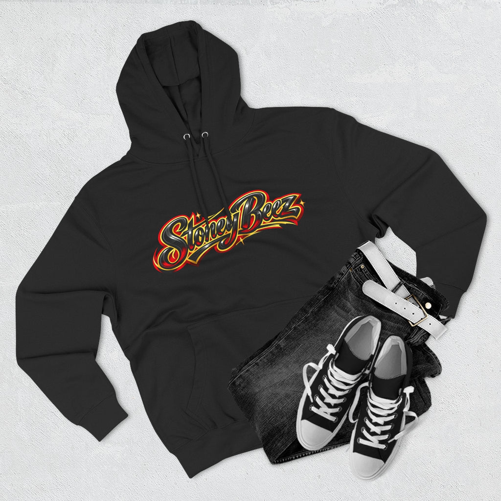 StoneyBeez Bee Graphic Fleece Hoodie — Streetwear Pullover - Grace & Grit Boutique