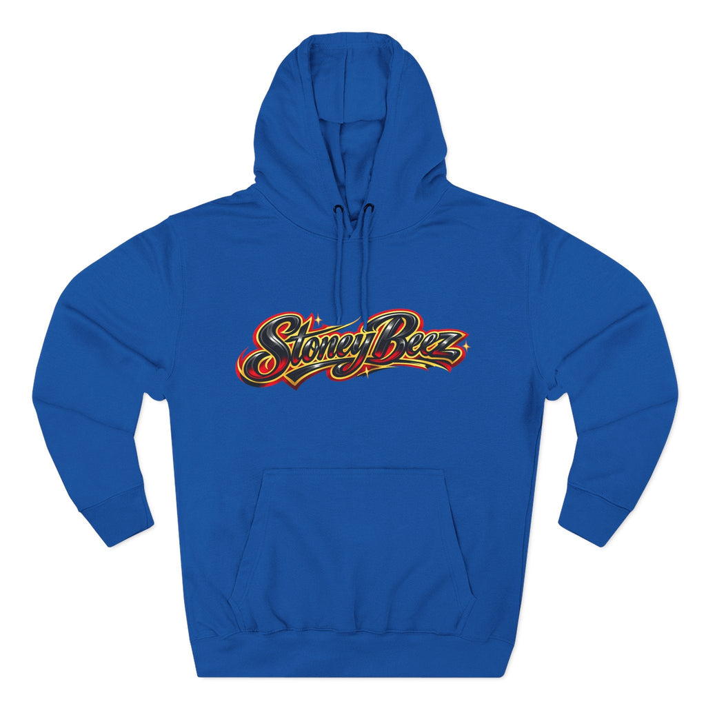 StoneyBeez Bee Graphic Fleece Hoodie — Streetwear Pullover - Grace & Grit Boutique