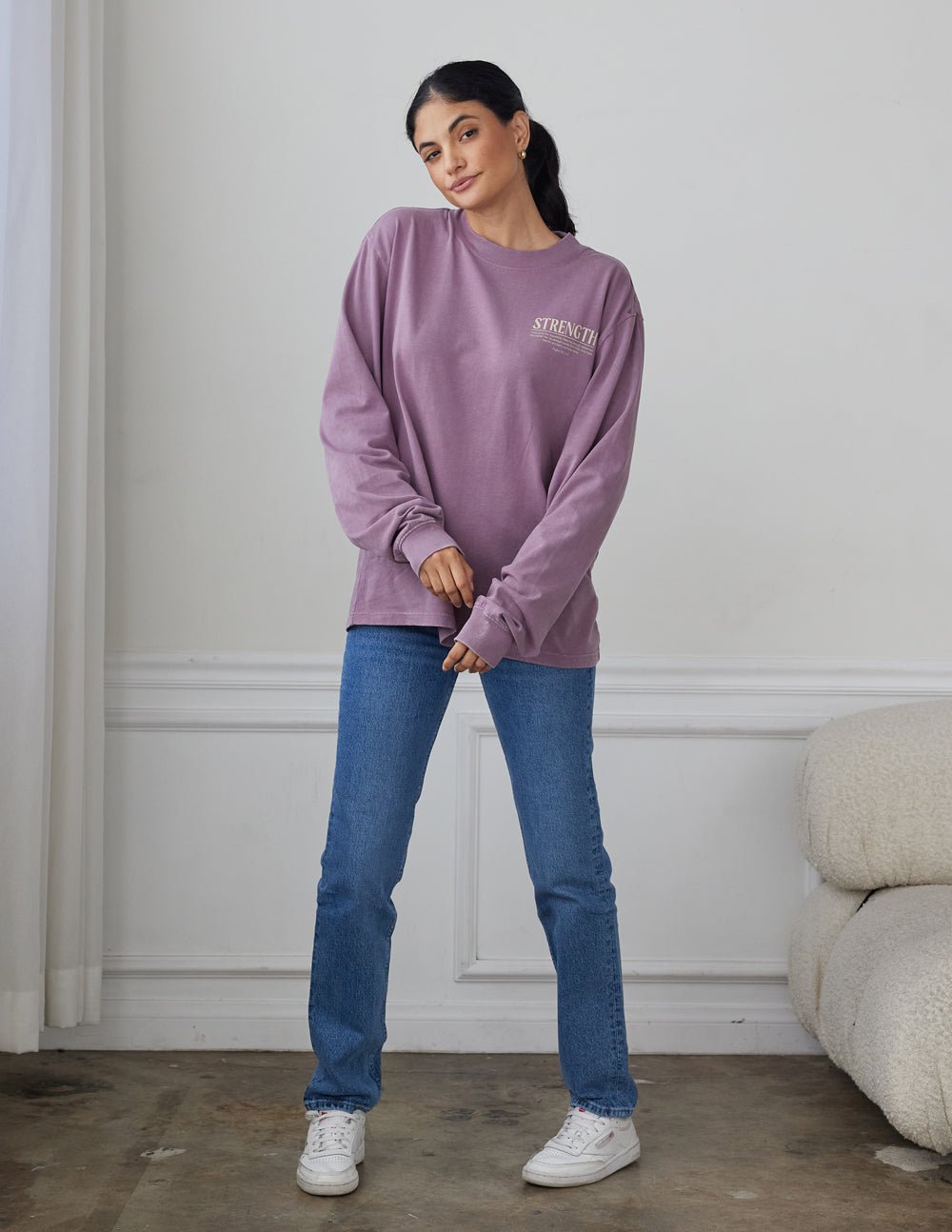 Strength LS Unisex Tee - Grace & Grit Boutique