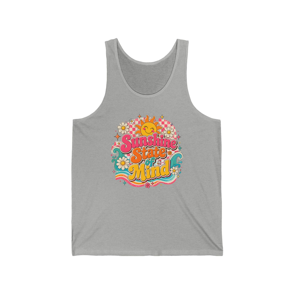Sunshine State of Mind Tank Top — Retro Floral Summer Vibes - Grace & Grit Boutique