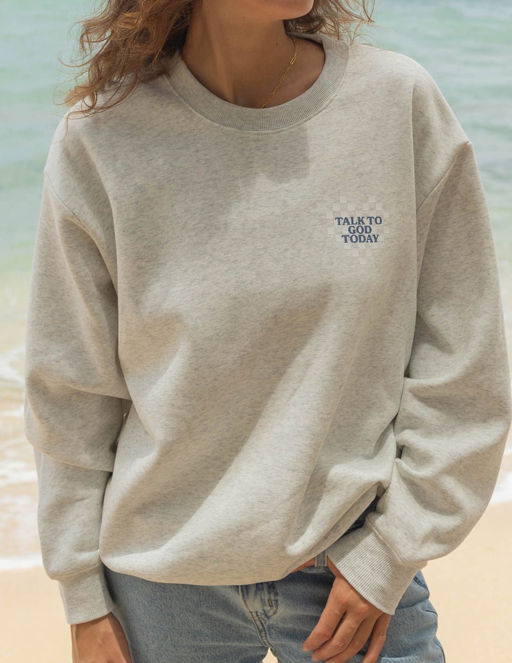 Talk to God Unisex Crewneck - Grace & Grit Boutique