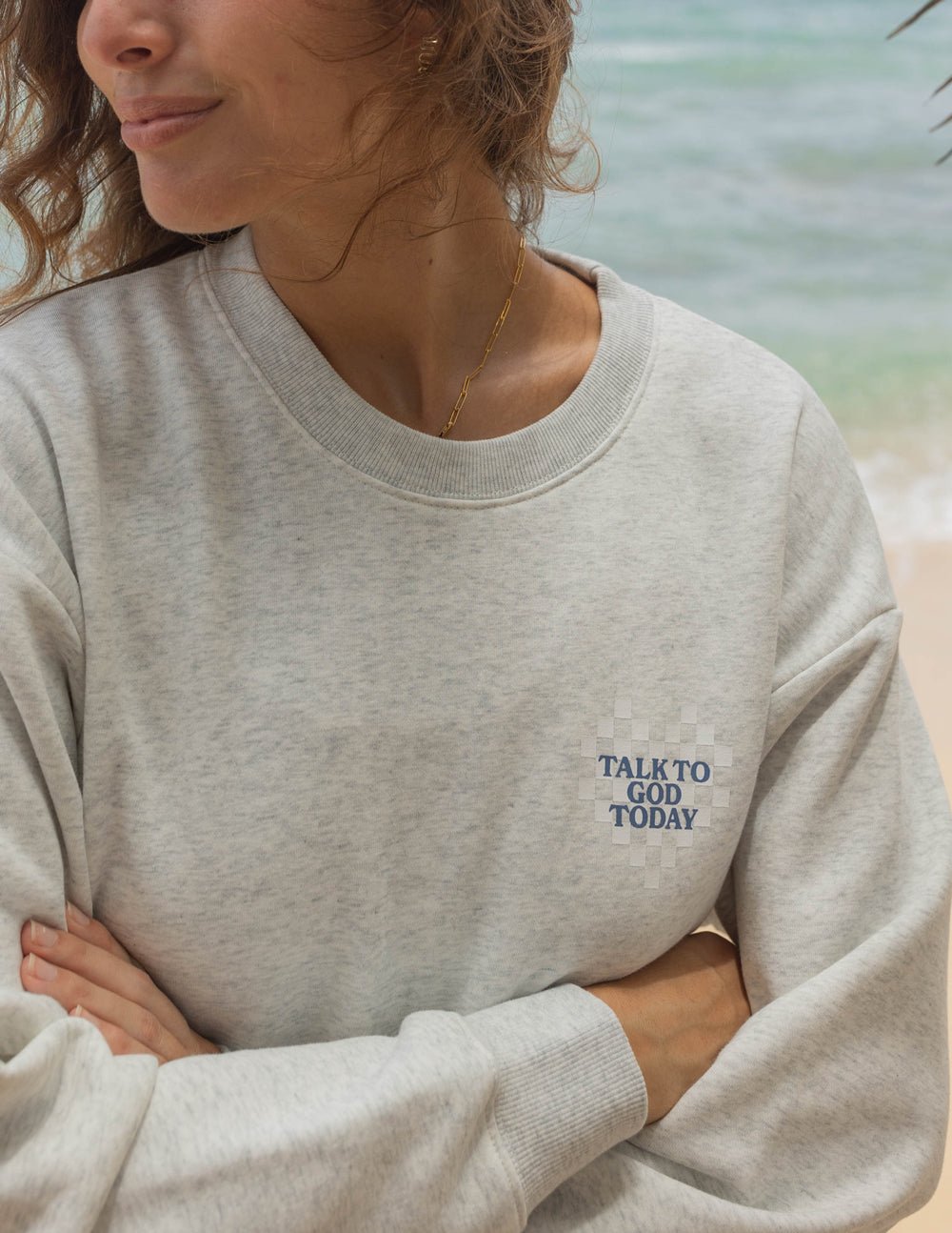 Talk to God Unisex Crewneck - Grace & Grit Boutique