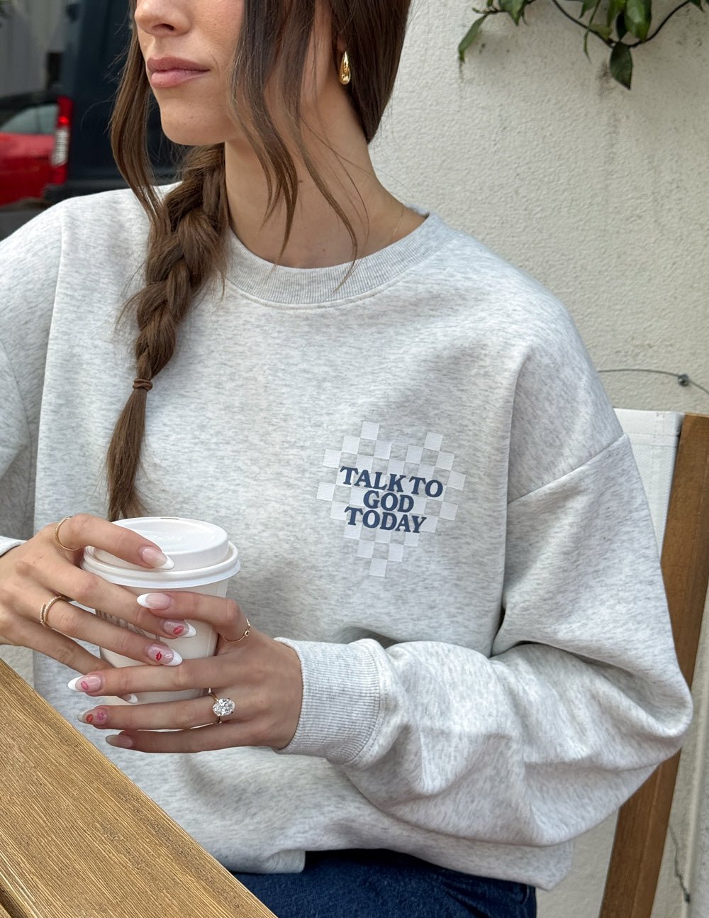 Talk to God Unisex Crewneck - Grace & Grit Boutique
