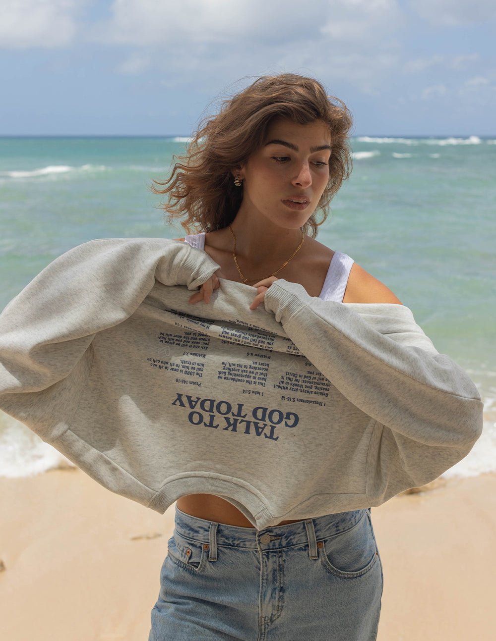 Talk to God Unisex Crewneck - Grace & Grit Boutique