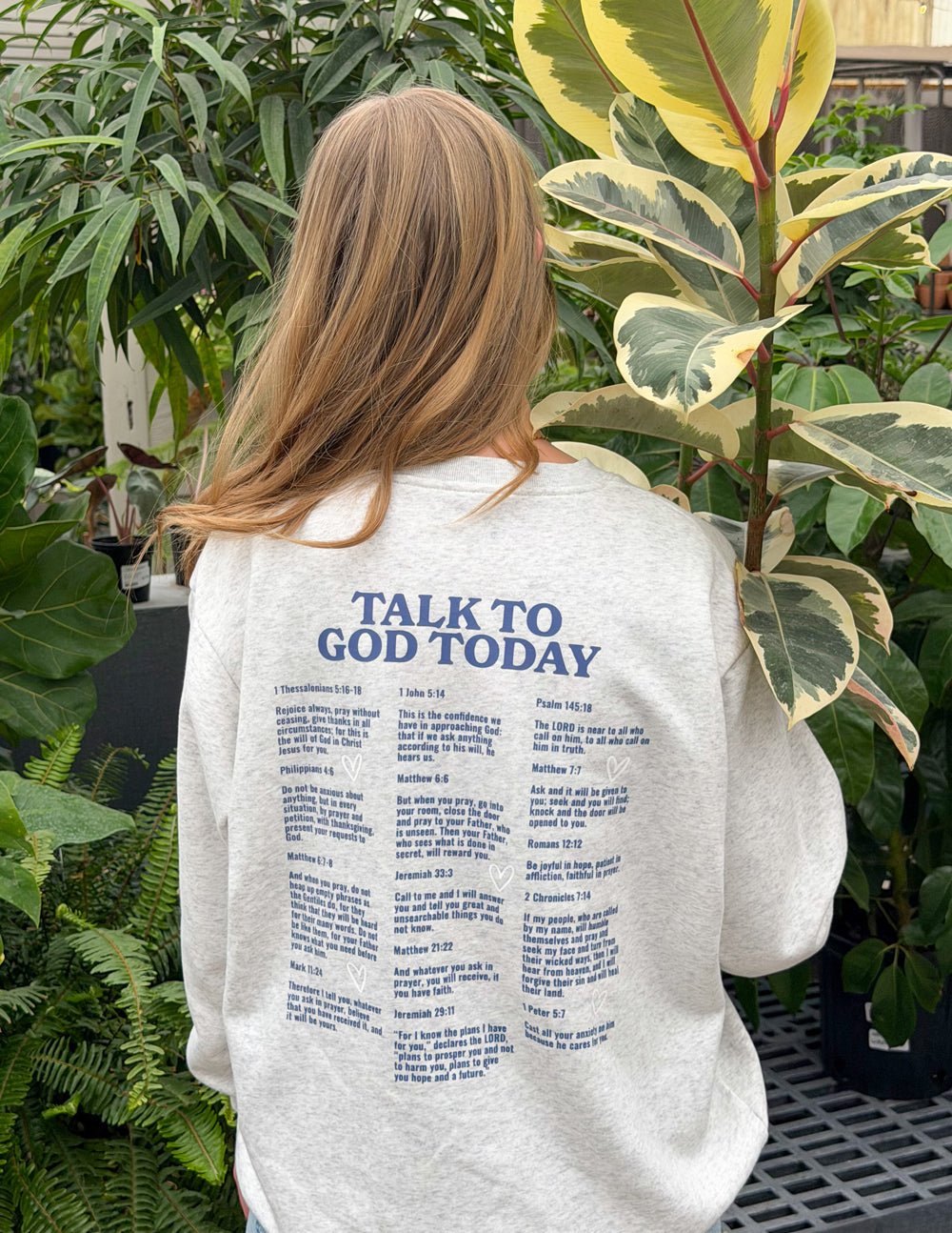 Talk to God Unisex Crewneck - Grace & Grit Boutique