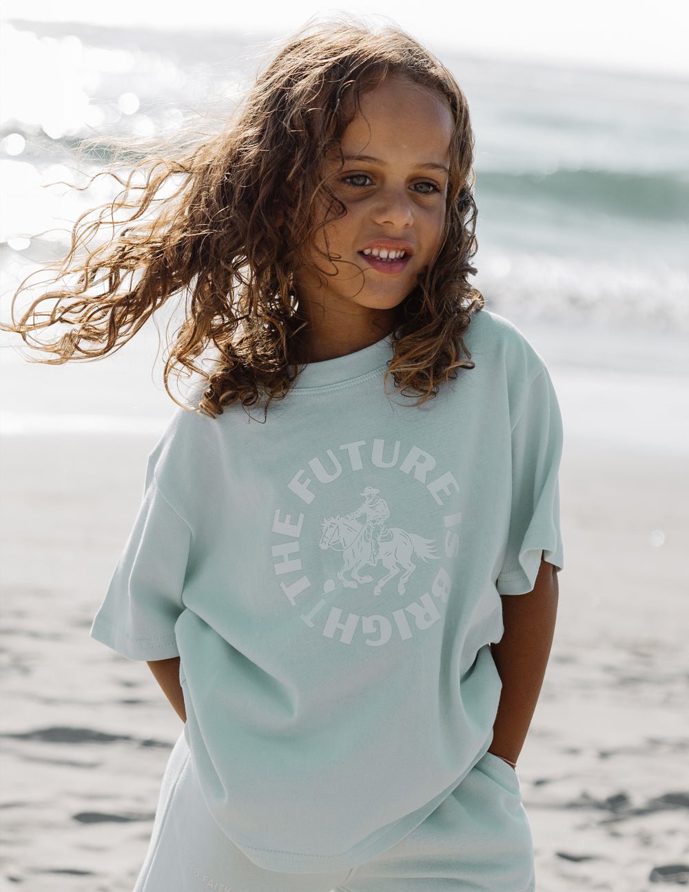 The Future Is Bright Kids Tee - Grace & Grit Boutique
