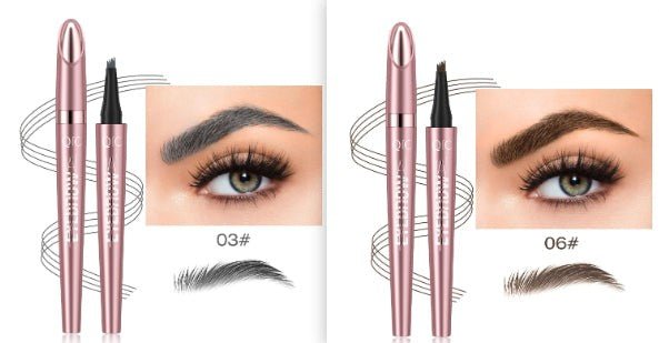 Waterproof And Smooth Not Smudge Four-fork Liquid Eyebrow Pencil by Grace & Grit