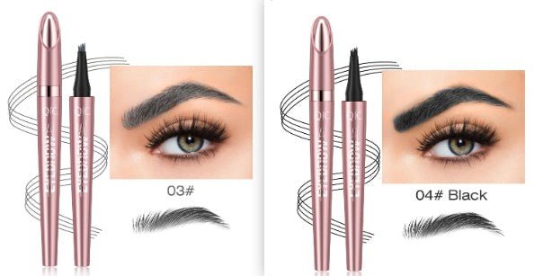 Waterproof And Smooth Not Smudge Four-fork Liquid Eyebrow Pencil by Grace & Grit
