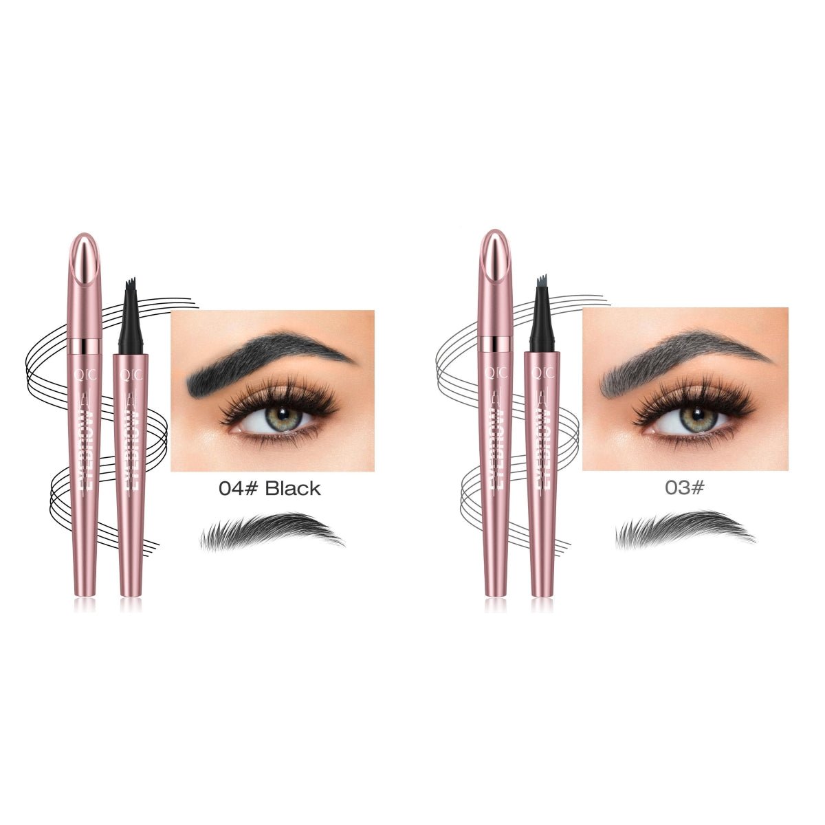 Waterproof And Smooth Not Smudge Four-fork Liquid Eyebrow Pencil by Grace & Grit