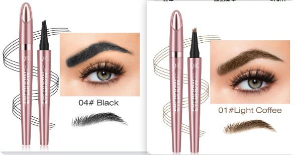 Waterproof And Smooth Not Smudge Four-fork Liquid Eyebrow Pencil by Grace & Grit