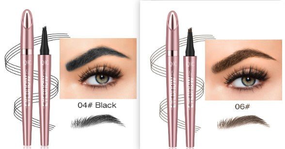 Waterproof And Smooth Not Smudge Four-fork Liquid Eyebrow Pencil by Grace & Grit