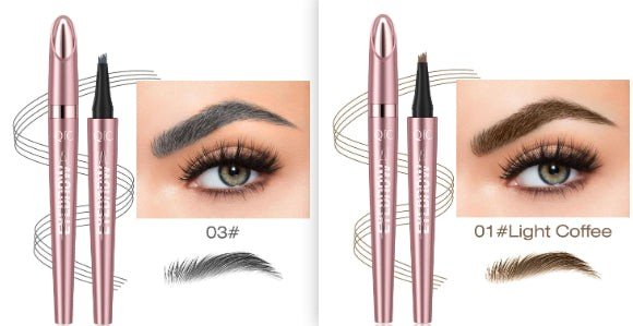 Waterproof And Smooth Not Smudge Four-fork Liquid Eyebrow Pencil by Grace & Grit