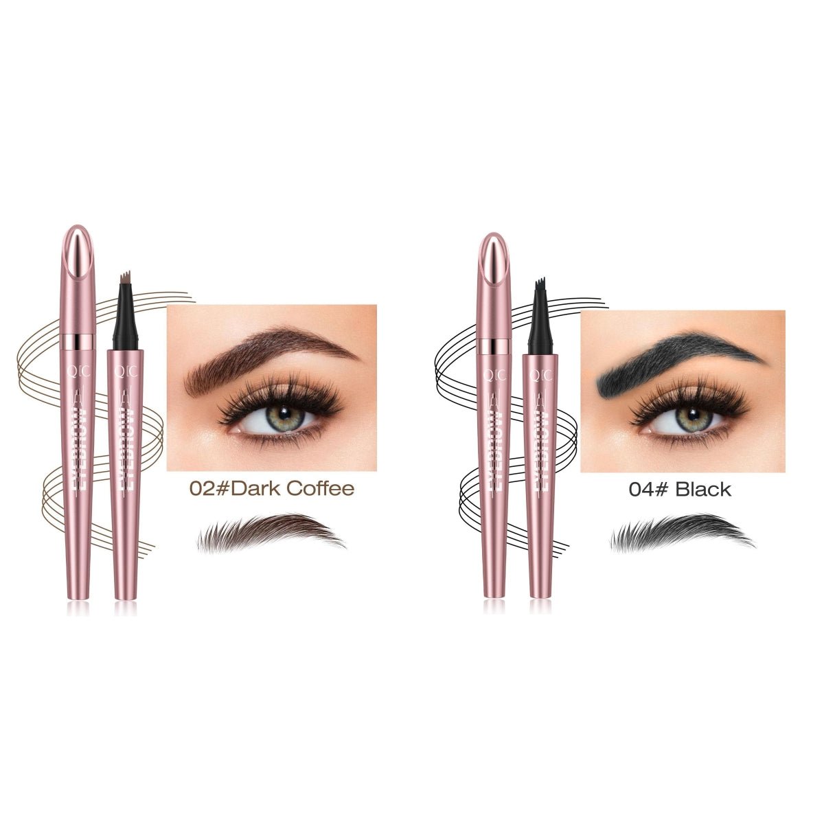 Waterproof And Smooth Not Smudge Four-fork Liquid Eyebrow Pencil by Grace & Grit