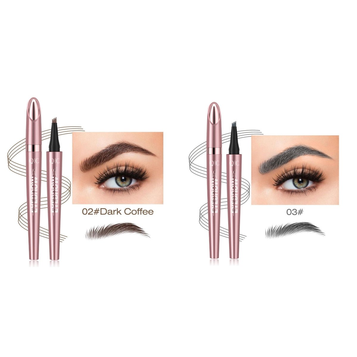 Waterproof And Smooth Not Smudge Four-fork Liquid Eyebrow Pencil by Grace & Grit