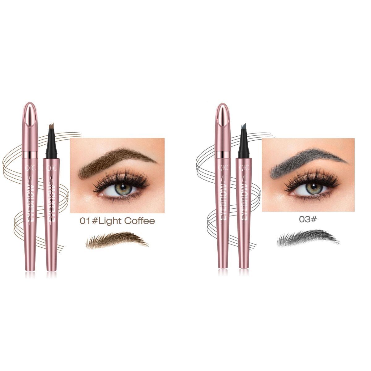 Waterproof And Smooth Not Smudge Four-fork Liquid Eyebrow Pencil by Grace & Grit