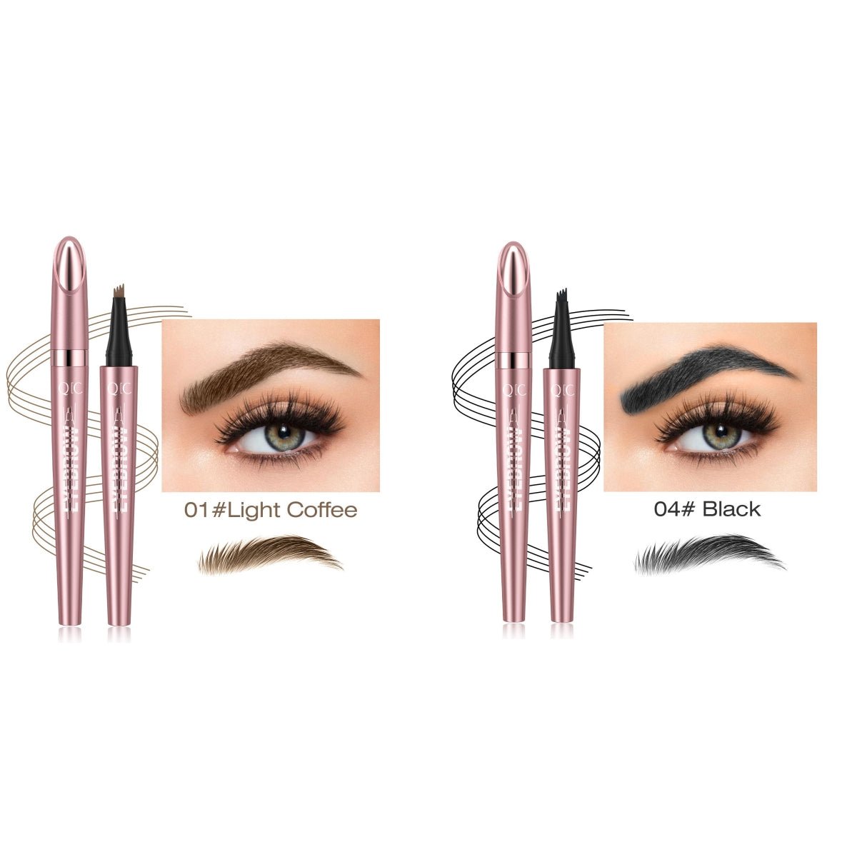 Waterproof And Smooth Not Smudge Four-fork Liquid Eyebrow Pencil by Grace & Grit