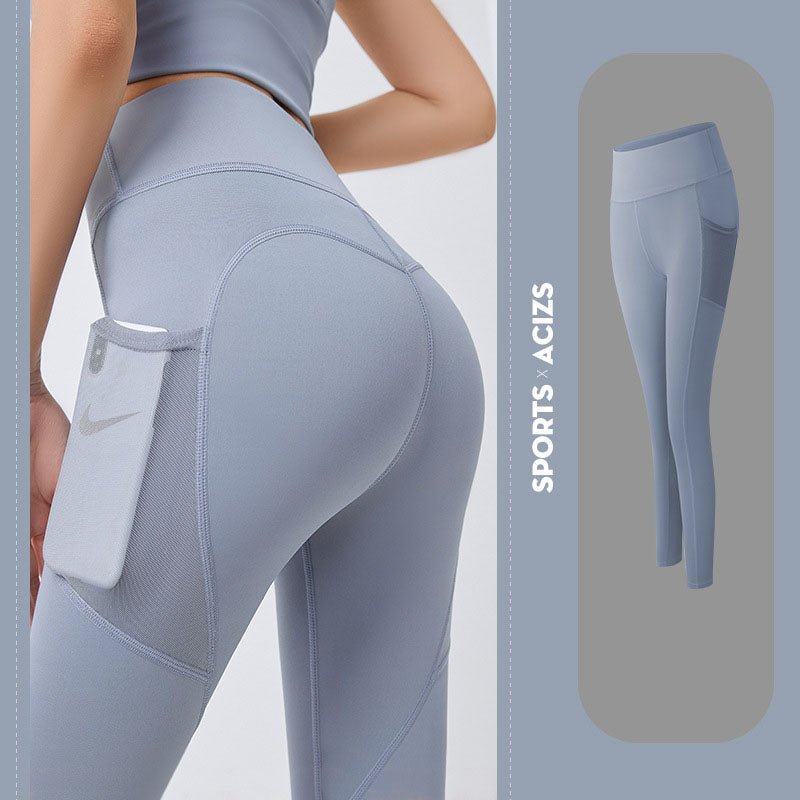 Yoga Pants Women With Pocket Leggings Sport Girl Gym Leggings Women Tummy Control Jogging Tights Female Fitness Pants by Grace & Grit