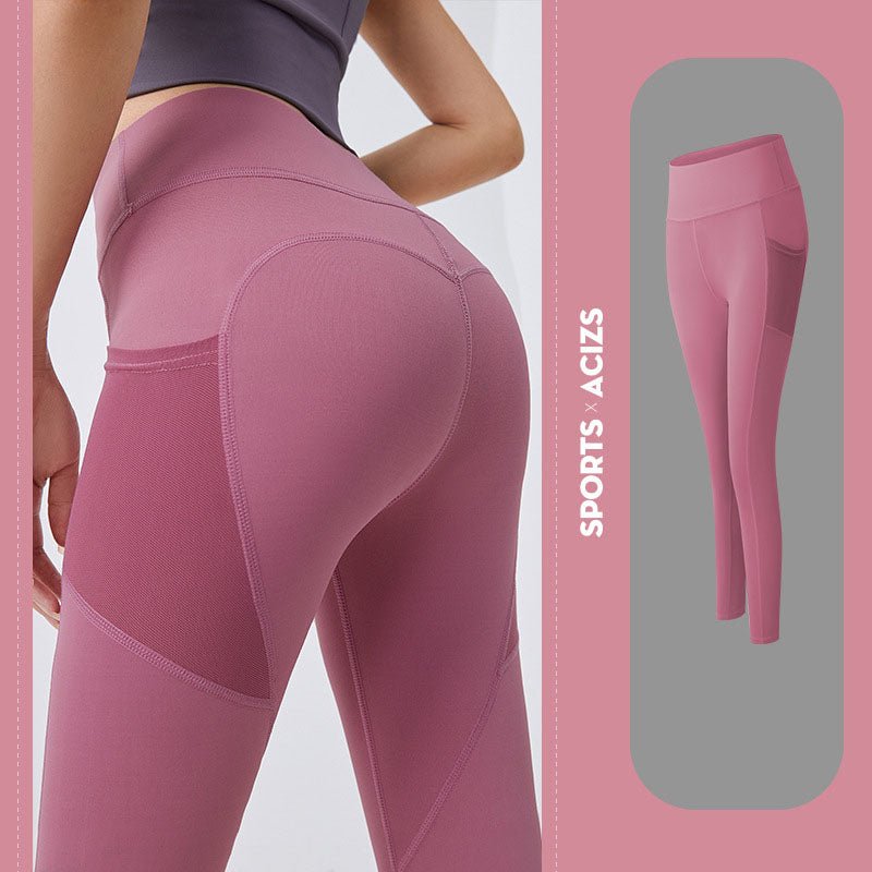 Yoga Pants Women With Pocket Leggings Sport Girl Gym Leggings Women Tummy Control Jogging Tights Female Fitness Pants - Grace & Grit Boutique