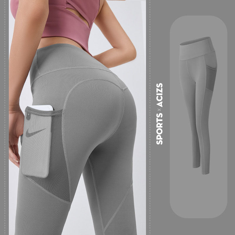 Yoga Pants Women With Pocket Leggings Sport Girl Gym Leggings Women Tummy Control Jogging Tights Female Fitness Pants by Grace & Grit