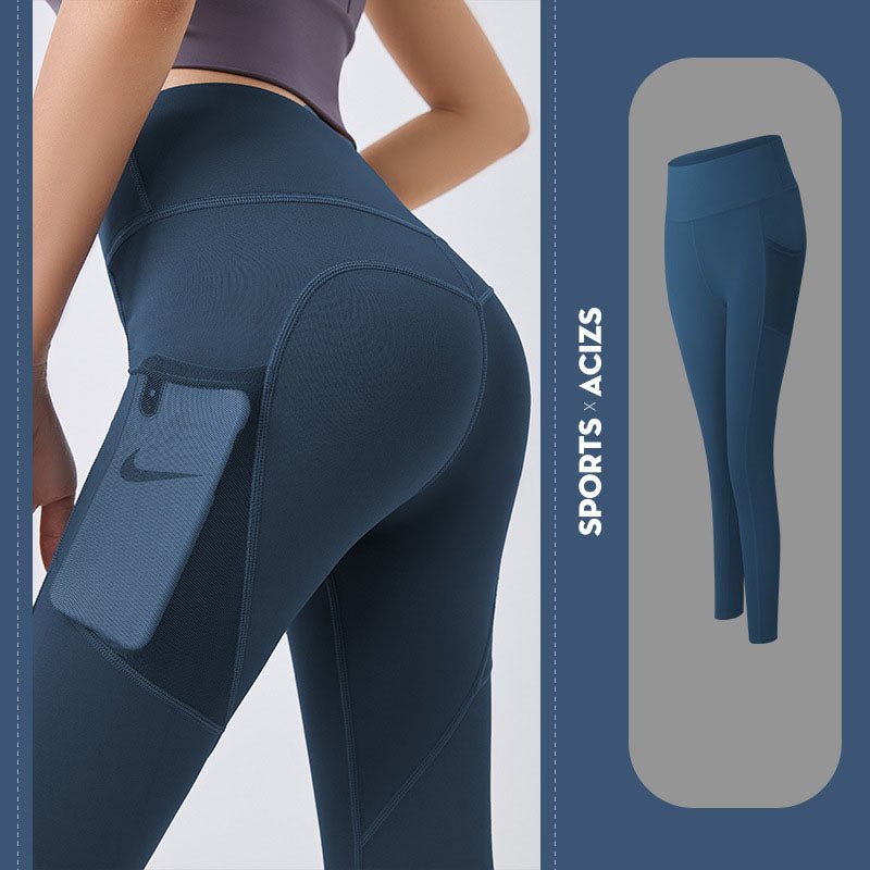Yoga Pants Women With Pocket Leggings Sport Girl Gym Leggings Women Tummy Control Jogging Tights Female Fitness Pants by Grace & Grit
