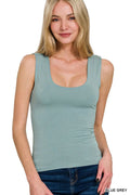 Zenana Double Layered Tank Top - Grace & Grit Boutique