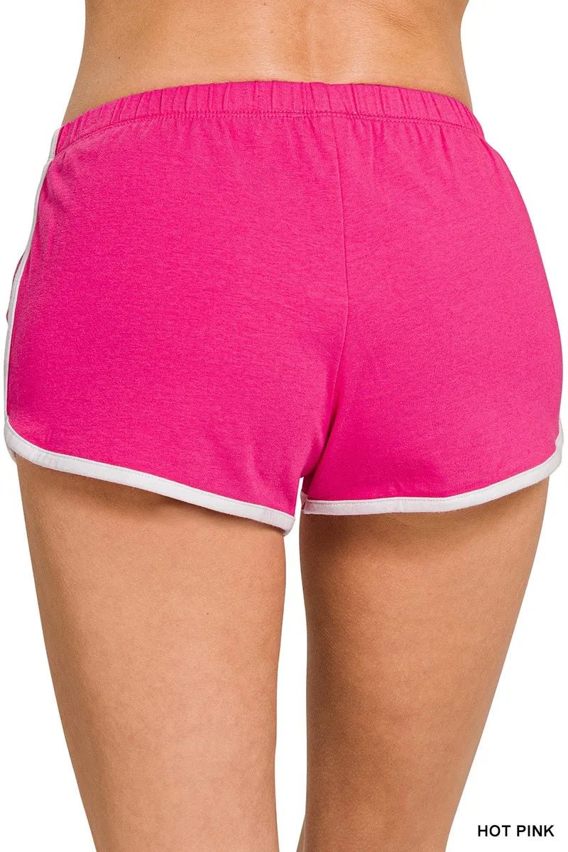 Zenana Elastic Waistband Dolphin Shorts - Grace & Grit Boutique